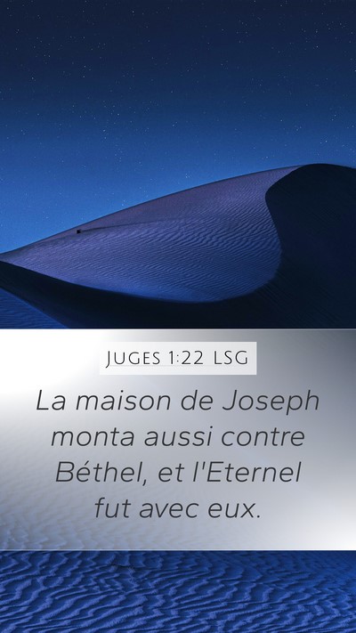 Juges 1:22 LSG Bible Verse Image