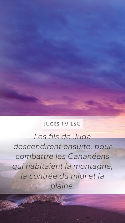 Juges 1:9 LSG Bible Verse Image