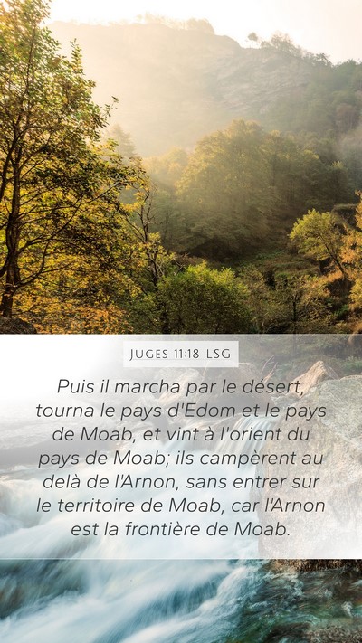 Juges 11:18 LSG Bible Verse Image