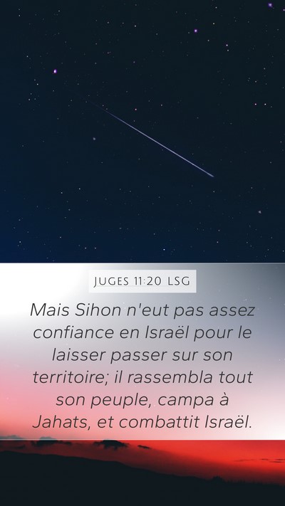 Juges 11:20 LSG Bible Verse Image