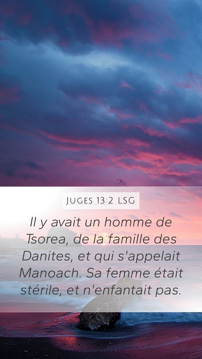 Juges 13:2 LSG Bible Verse Image