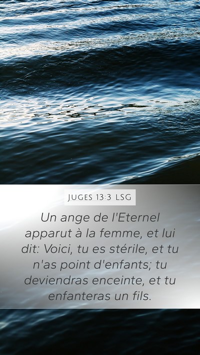 Juges 13:3 LSG Bible Verse Image