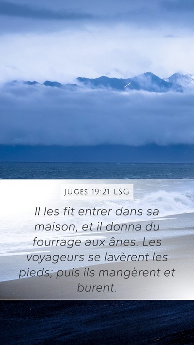 Juges 19:21 LSG Bible Verse Image