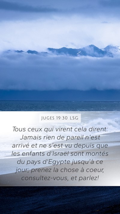Juges 19:30 LSG Bible Verse Image