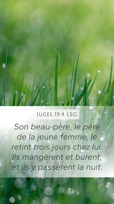 Juges 19:4 LSG Bible Verse Image