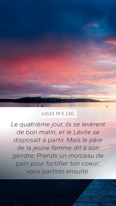 Juges 19:5 LSG Bible Verse Image