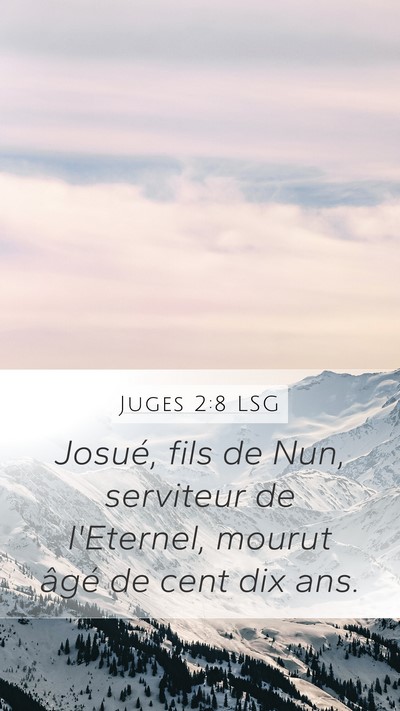 Juges 2:8 LSG Bible Verse Image