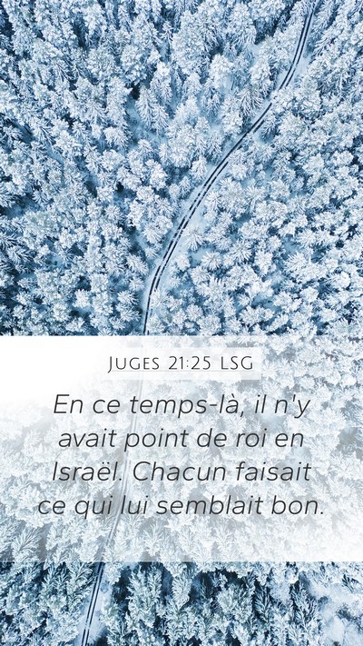 Juges 21:25 LSG Bible Verse Image