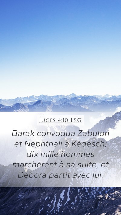 Juges 4:10 LSG Bible Verse Image