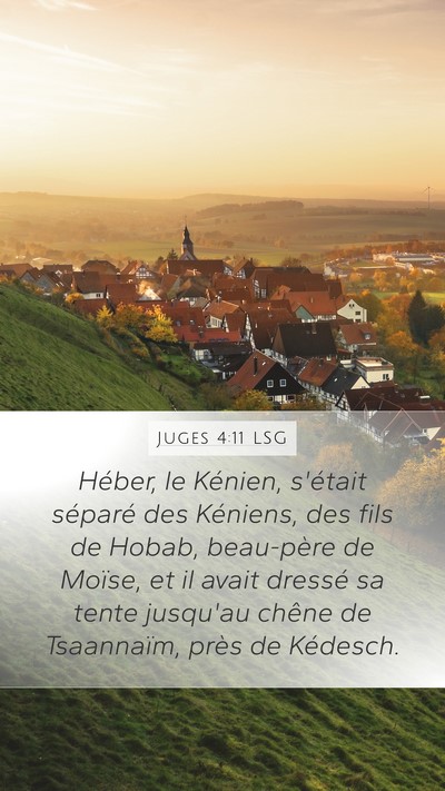 Juges 4:11 LSG Bible Verse Image
