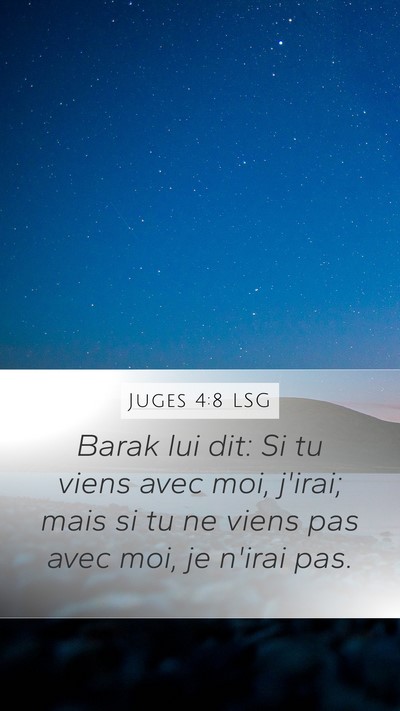 Juges 4:8 LSG Bible Verse Image