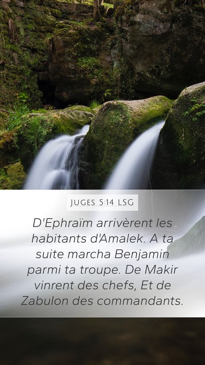 Juges 5:14 LSG Bible Verse Image