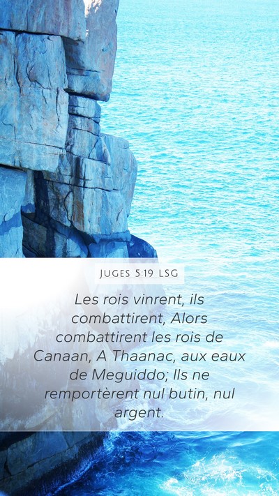 Juges 5:19 LSG Bible Verse Image