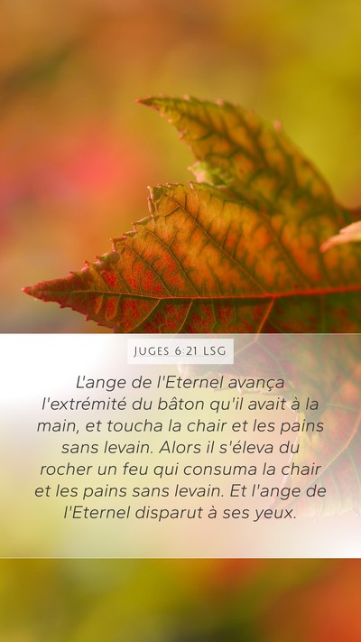 Juges 6:21 LSG Bible Verse Image
