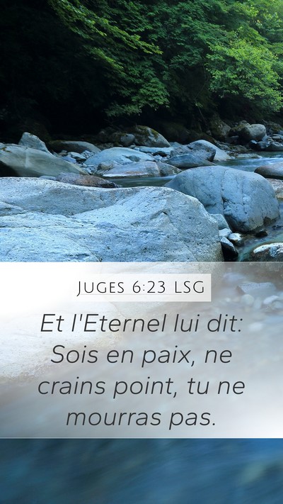 Juges 6:23 LSG Bible Verse Image