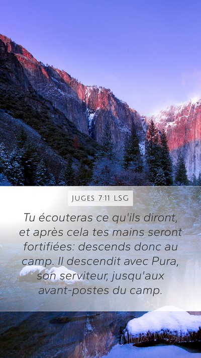 Juges 7:11 LSG Bible Verse Image