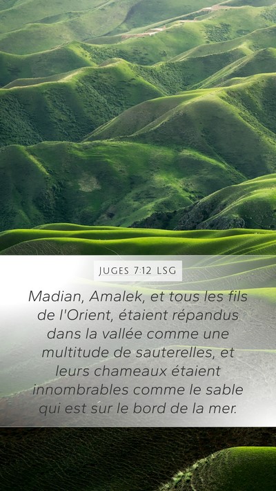 Juges 7:12 LSG Bible Verse Image