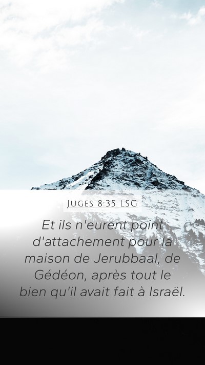 Juges 8:35 LSG Bible Verse Image