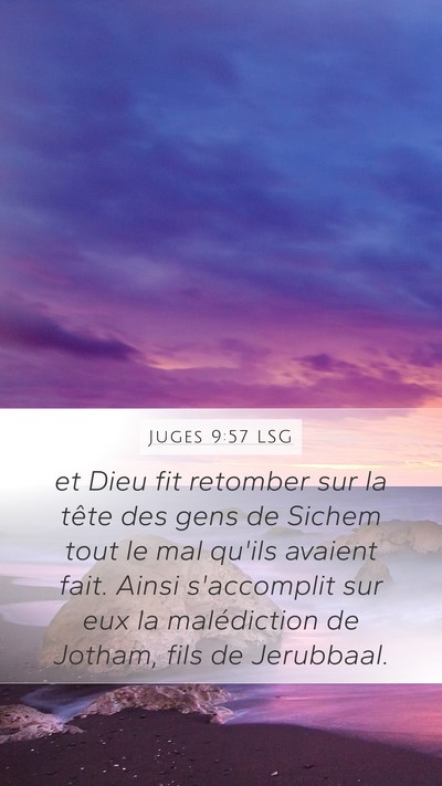 Juges 9:57 LSG Bible Verse Image