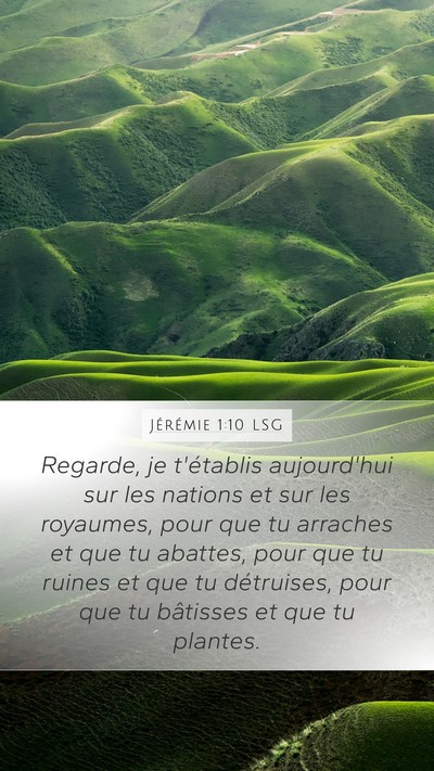 Jérémie 1:10 LSG Bible Verse Image
