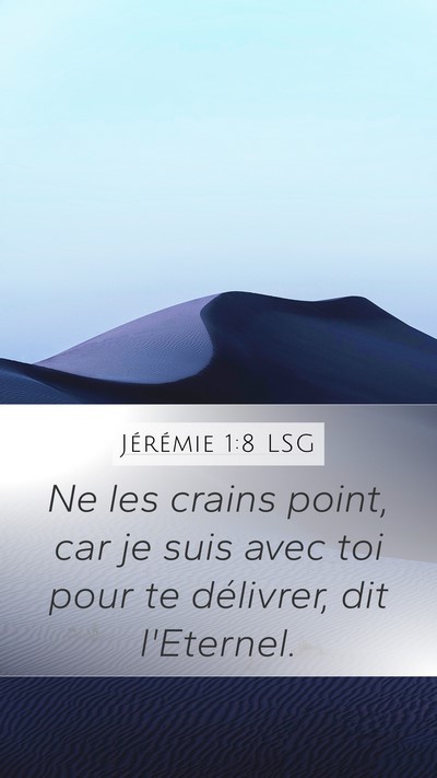 Jérémie 1:8 LSG Bible Verse Image