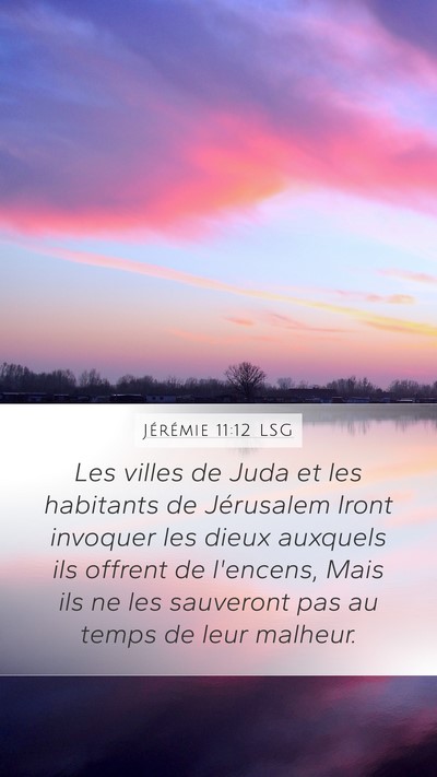 Jérémie 11:12 LSG Bible Verse Image