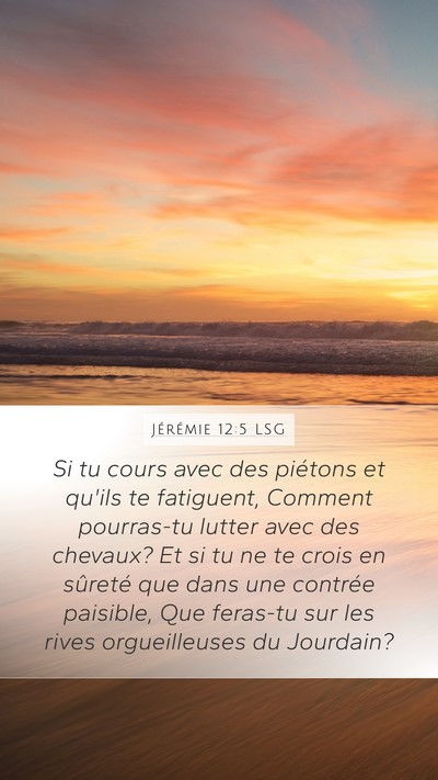 Jérémie 12:5 LSG Bible Verse Image
