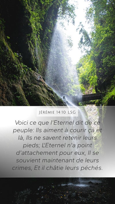 Jérémie 14:10 LSG Bible Verse Image