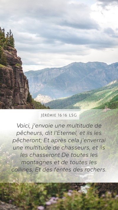 Jérémie 16:16 LSG Bible Verse Image