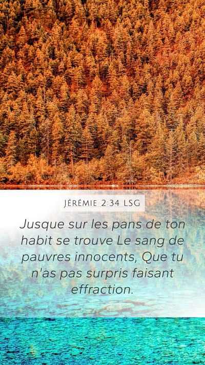 Jérémie 2:34 LSG Bible Verse Image