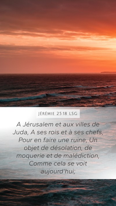 Jérémie 25:18 LSG Bible Verse Image