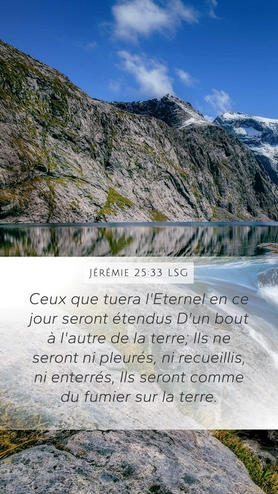 Jérémie 25:33 LSG Bible Verse Image
