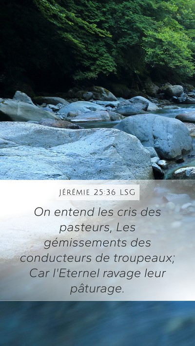 Jérémie 25:36 LSG Bible Verse Image