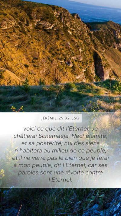 Jérémie 29:32 LSG Bible Verse Image
