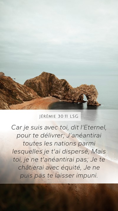 Jérémie 30:11 LSG Bible Verse Image