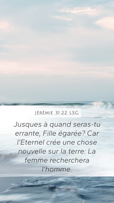 Jérémie 31:22 LSG Bible Verse Image