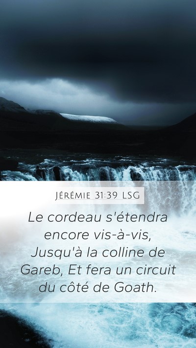 Jérémie 31:39 LSG Bible Verse Image