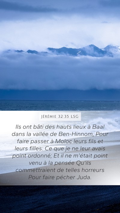 Jérémie 32:35 LSG Bible Verse Image