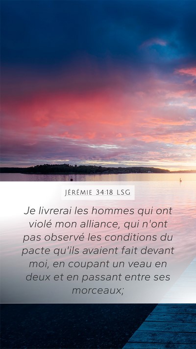 Jérémie 34:18 LSG Bible Verse Image