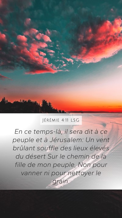 Jérémie 4:11 LSG Bible Verse Image