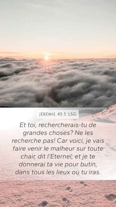 Jérémie 45:5 LSG Bible Verse Image