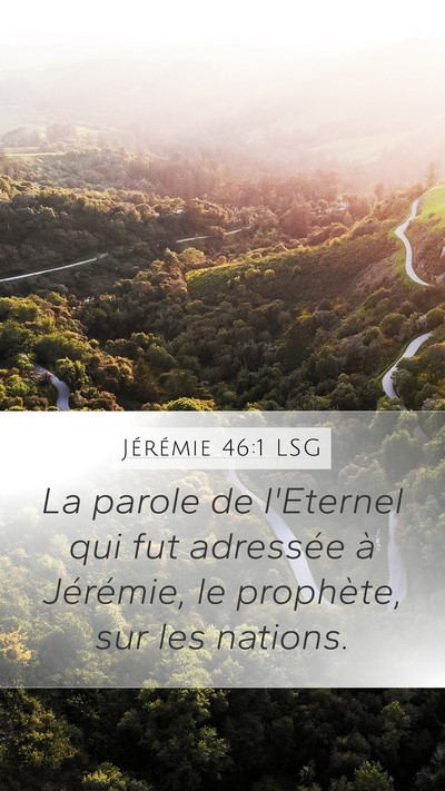 Jérémie 46:1 LSG Bible Verse Image
