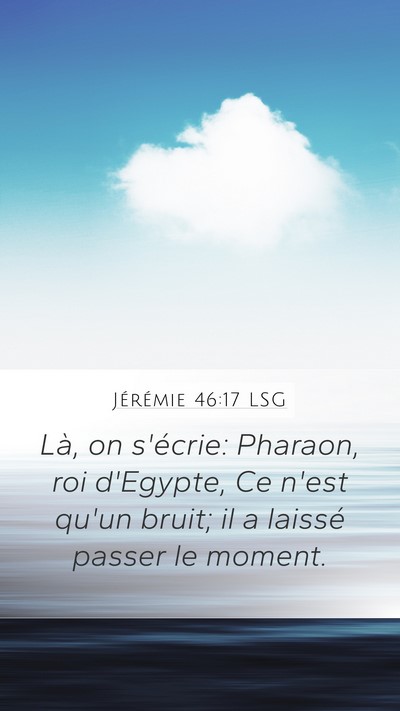 Jérémie 46:17 LSG Bible Verse Image