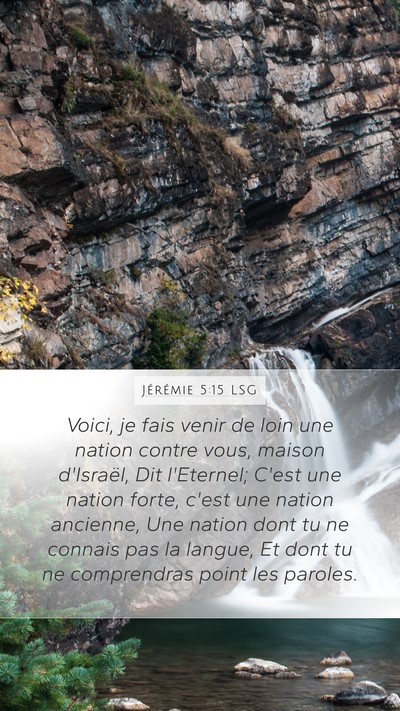 Jérémie 5:15 LSG Bible Verse Image