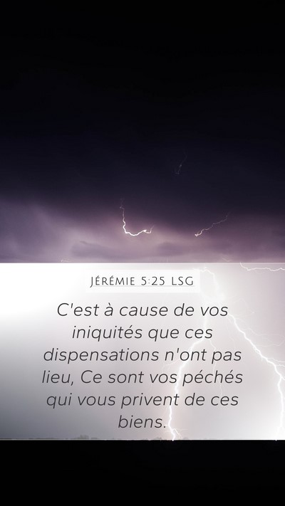 Jérémie 5:25 LSG Bible Verse Image