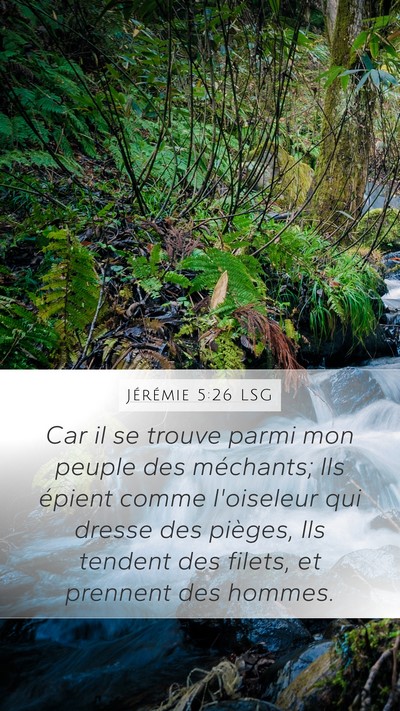 Jérémie 5:26 LSG Bible Verse Image