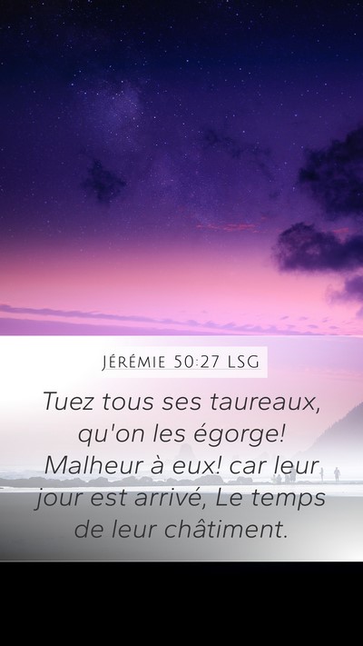 Jérémie 50:27 LSG Bible Verse Image