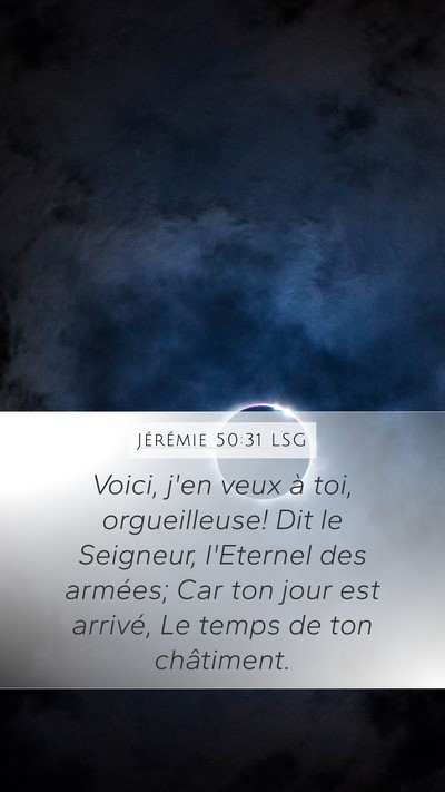 Jérémie 50:31 LSG Bible Verse Image
