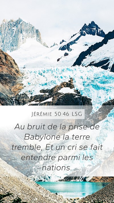 Jérémie 50:46 LSG Bible Verse Image