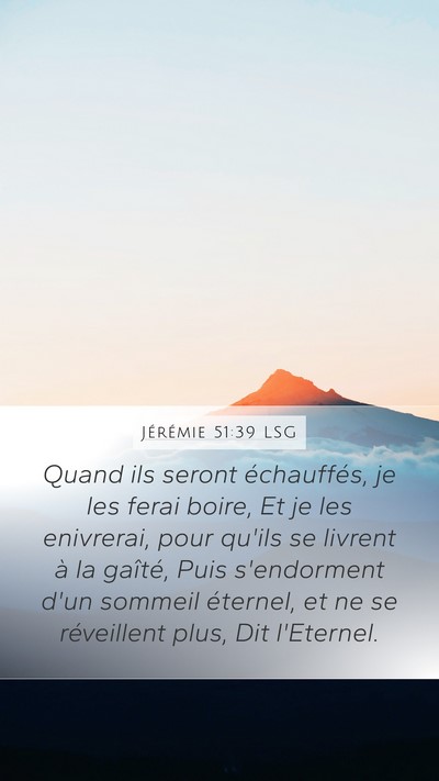 Jérémie 51:39 LSG Bible Verse Image